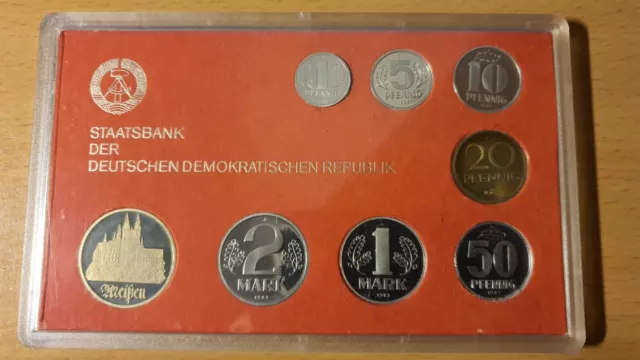 Kursmünzensatz / KMS - "Meißen" 1983 PP / OVP Münze der DDR