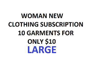 10 New Clothes for Woman Large Bundle Garments Women Clothing Ladies Lot = $10
