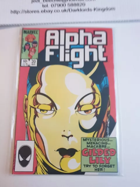 Alpha Flight #20 Marvel Comics Mar 1985 John Byrne Rare Vf+