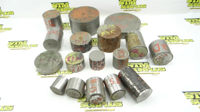 37Lb Lot Assorted H13 Tool Steel Round Stock 1-1/4" To 4-3/4" Dia