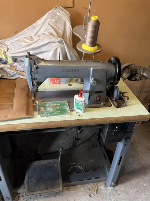 SINGER 201k SEWING MACHINE with MOTOR and FOOT CONTROL and Accessories
