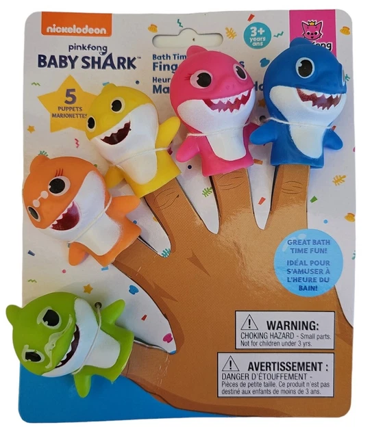 Nickelodeon Baby Shark Bath Finger Puppets Baby Shark vrogue.co