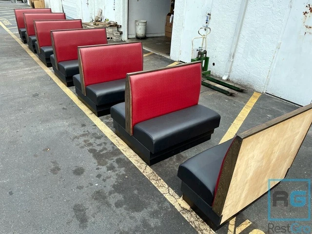 Newly Re-covered Restaurant Booths 42” Tall 48” Wide  (2) singles, (5) doubles