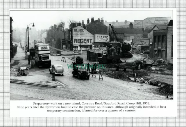 C7697) Coventry Road Birmingham The Camp Service Station Camp Hill  - Cutting