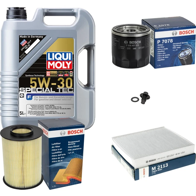 BOSCH Inspektionspake 5 L LIQUI MOLY Top Tec 4200 5W-30 Für Peugeot 406 Break
