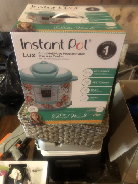 Instant Pot LUX60 Pioneer Woman Vintage Floral 6-in-1Multi-Use Programmable 6 QT
