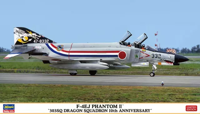 1:72 Hasegawa McDonnel Douglas F-4Ej Phantom Ii 303Sq Dragon 1960 Kit HA02405 MB