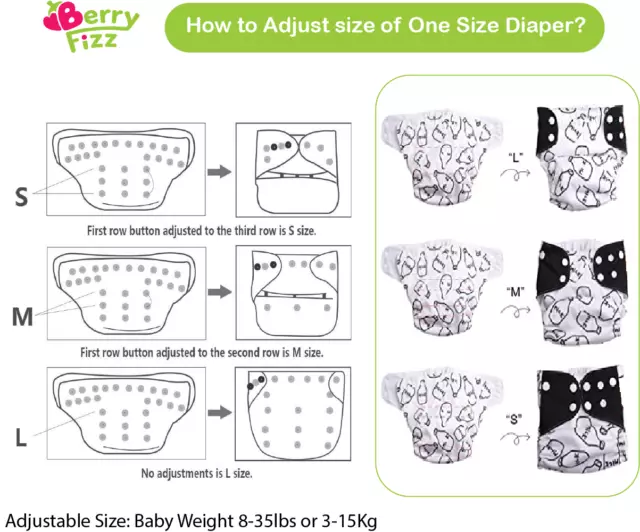 14pc Pack Full Set Newborn Cloth Diaper Pocket & All-In-One AIO, Wet bag, Liner 8