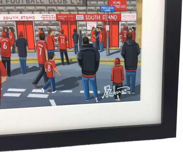 Aberdeen F.C Pittodrie Stadium. High Quality Framed Art Print. Approx A4. 3