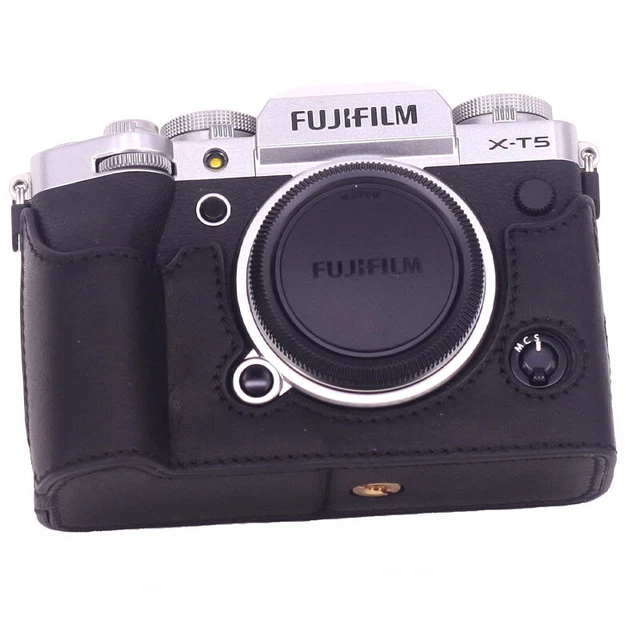 Genuine Leather Fuji XT5 Camera Bag Case Half Body Handmade Bag For Fujifilm XT5