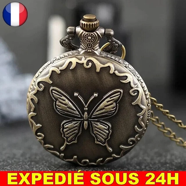 Montre-pendentif Femme D'occasion - Type SEIKO Quartz, Numérotée, Sans Marque