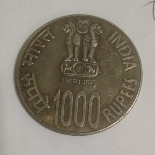 India 1000 Ruppes Commemorative Coin