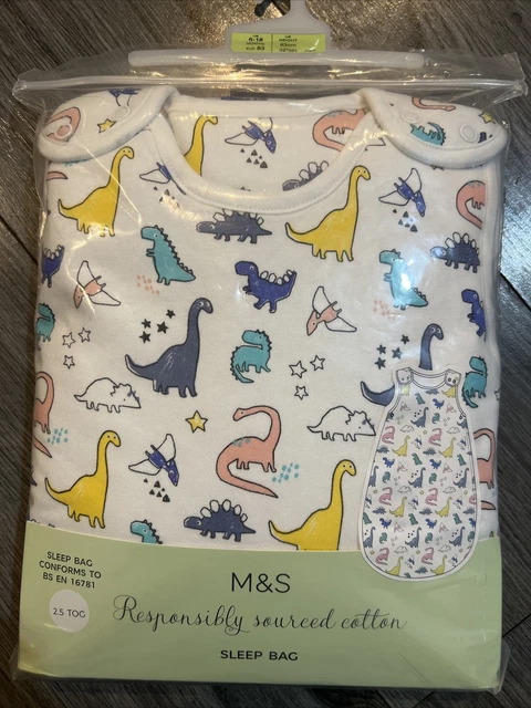 M&S bebé niño/niña saco de dormir 2-5 tog / 6-18 meses nuevo con etiquetas