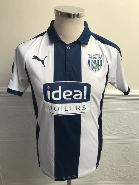 Puma West Bromwich Albion WBA Home 2018-2019 Shirt Jersey Maillot Size Small
