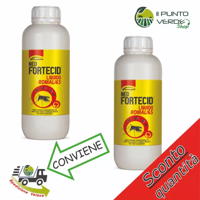 NEO FORTECID 1 LT ROMAL 65 insetticida PERMETRINA zanzare formiche pulci