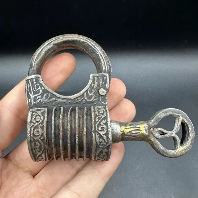 300+ Years Old Ancient Near Eastern Safavid Islamic Lock - 17th Century