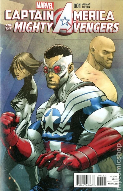 Captain America and the Mighty Avengers 1B Benjamin 1:25 NM 2015 Stock Image