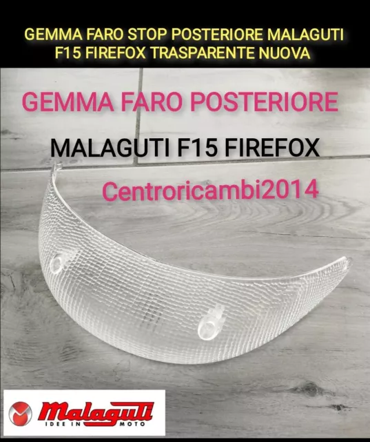 Gemma Faro Stop Posteriore Malaguti F15 Firefox Trasparente Nuova