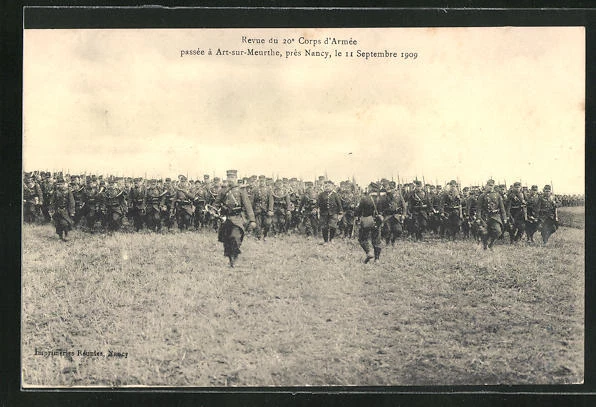 CPA Art-sur-Meurthe, Revue du 20 Corps d'Armée