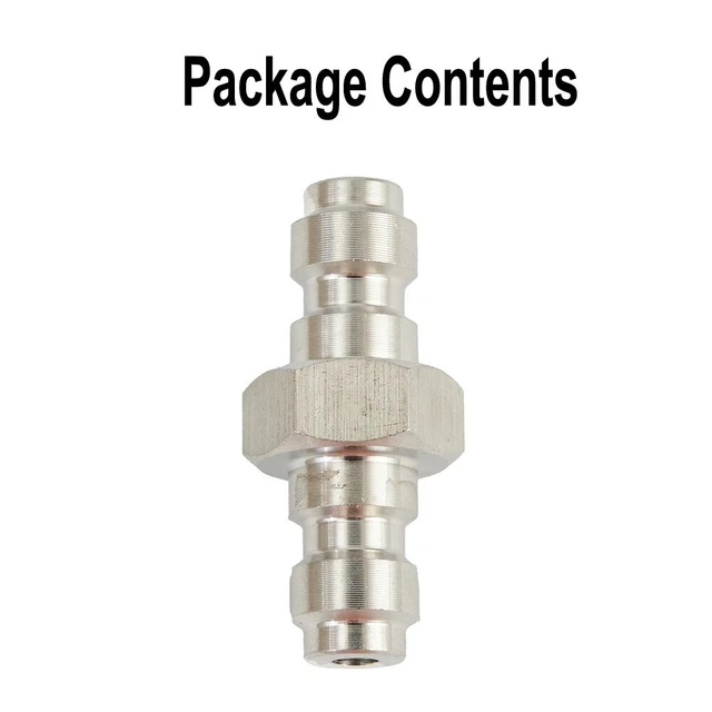 Paintball 8mm Dual Male Quick Connect PCP Adaptor Foster Fitting 28mm Length