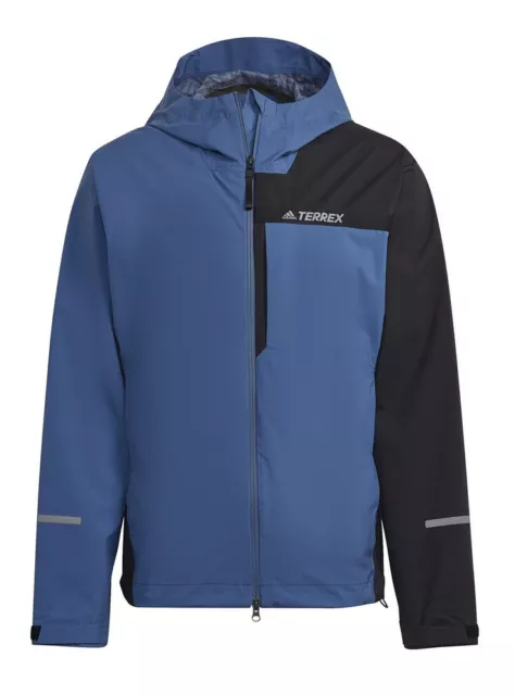 adidas Terrex Blue/Black L - Multi RAIN.RDY 2.5-Layer Jacket Rain.rdy Climaproof