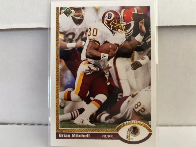 1991 Upper Deck Brian Mitchell Redskins PR/KR #691