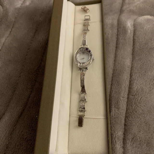 QVC WATCH LADIES Quartz Analogue Sterling Silver 925 Art Nouveau