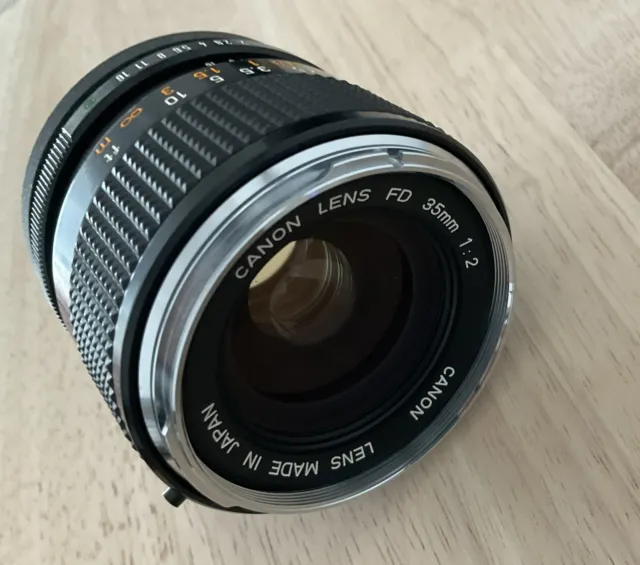 Canon FD 35mm f 2 Concave For Canon EF Mount