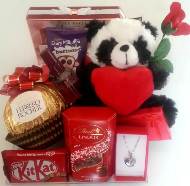 Valentines Gift Hamper Her Girlfriend Ted Baker Ferrero Lindt Lindor Birthday