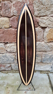 Retro Surfbrett Holz Dekosurfboard surfen SU 100 R2 Deko Surfboard 100 cm 