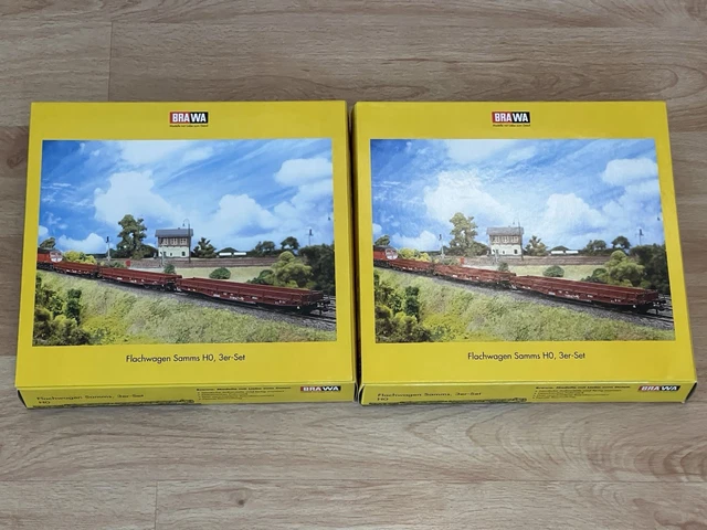  BRAWA 2026 DR Schwerlastwagen RRym H0 zwei Sets sechs Wagen EUR 180,00 Illustration 