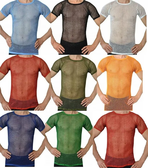 men mesh t shirt