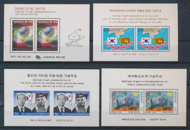 LR24873 Korea mixed thematics sheets MNH