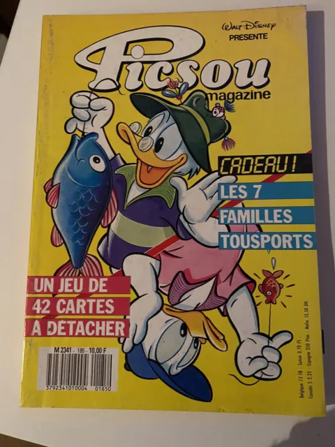 picsou magazine Ancien Numéro 185 Pas Le Jeu De Cartes