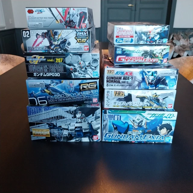 Lot De 10 Gundam Bandai Vintage - Avec Boîte - Robots Transformers - Occasion