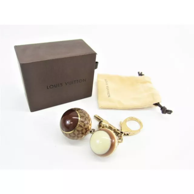LOUIS VUITTON M95507 Key Ring Bag Charm Bijou Sac Mini Lin Croisette Ball  Used