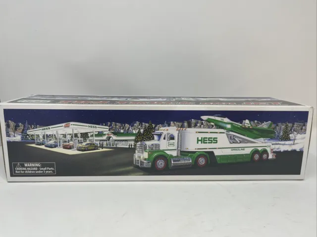 Vintage 2010 HESS Toy Truck and Jet New In Box Lights  Sounds Launch Ramp