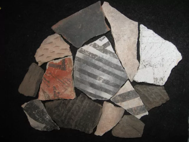 Arizona Anasazi Pottery Shards, Prehistoric Indian Artifacts FREE SHIPPING #PS17