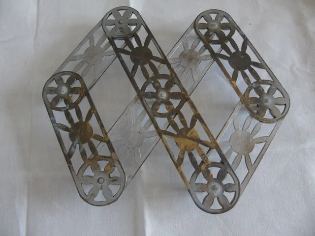 Dessous De Plat Extensible Ancien - Métal Chromé - Années 1920-1949 - Vintage