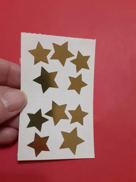 Vintage Mrs Grossman's gold foil stars sticker module