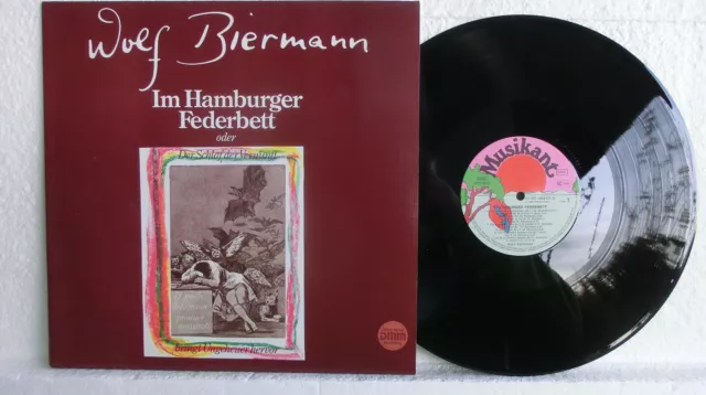 Wolf Biermann Im Hamburger Federbett NEAR MINT Musikant Vinyl LP