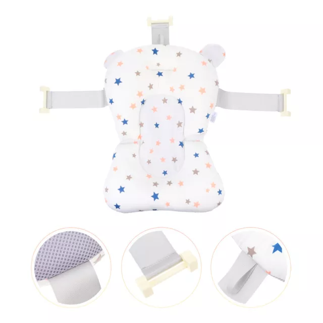 Baby Shower Net Bag Bath Seat Cushion Floating Mat Anti Slip Kids Tub