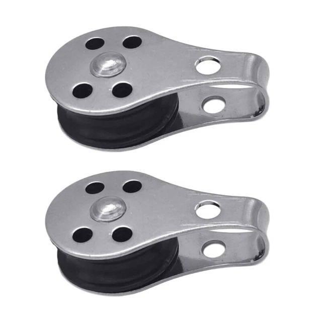 Stainless Steel Heavy Duty Steel Single Wheel Swivel Lifting Rope Pulley Block
