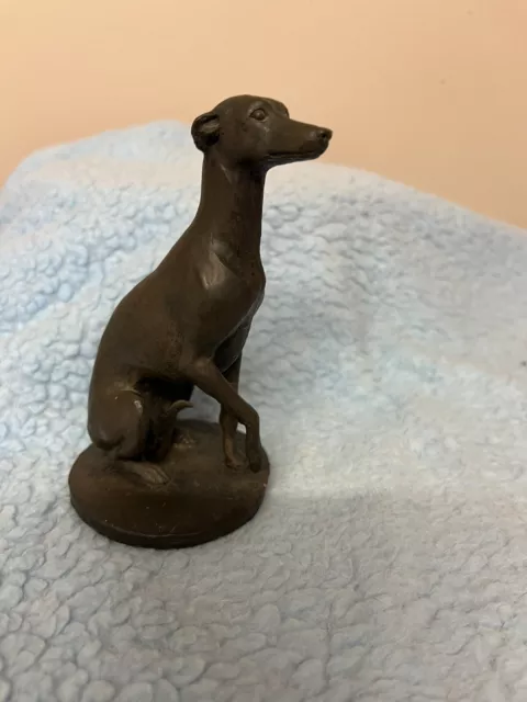 Whippet Greyhound Seated Vintage Model