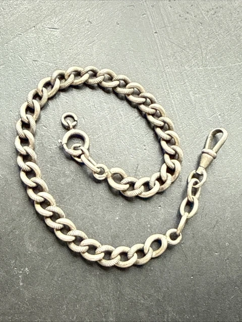 Chaîne De Montre à Gousset En Maille Large - Occasion, Style Vintage, Pour Remplacer Ou Customiser
