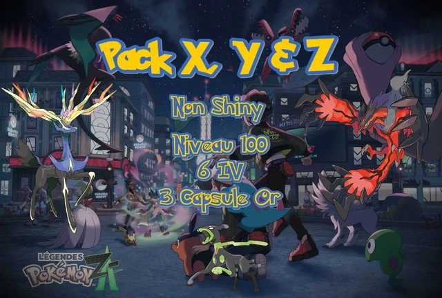 Ultra Shiny 6IV Event Xerneas, Yveltal, Zygarde Pokémon Sword