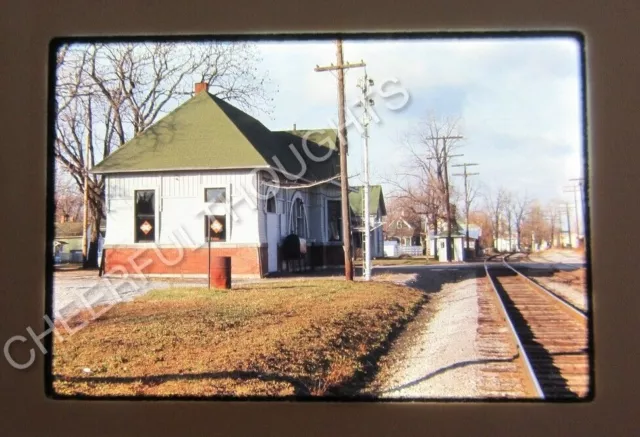 Original '70 Ektachrome Slide NW Norfolk Western Cloverleaf Depot Station  34F13