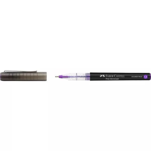 Stylo roller Free Ink Broad 1,5mm violet Faber-Castell