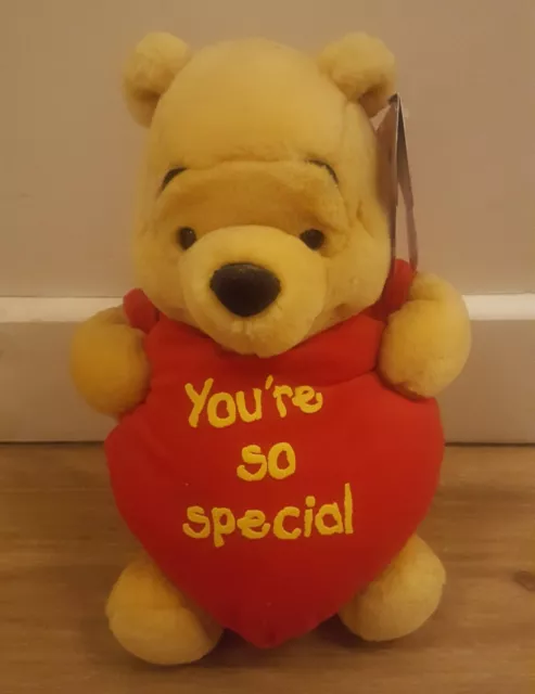 DISNEY 'WINNIE THE POOH' SOFT TOY/TEDDY BEAR ♡ *BNWT* Approx 12 inch ☆ See pics