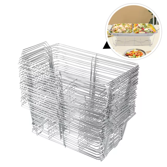 24 PCs Chafing Wire Rack Buffet Stand Full Size Chafing Food Warmer Dish Stand